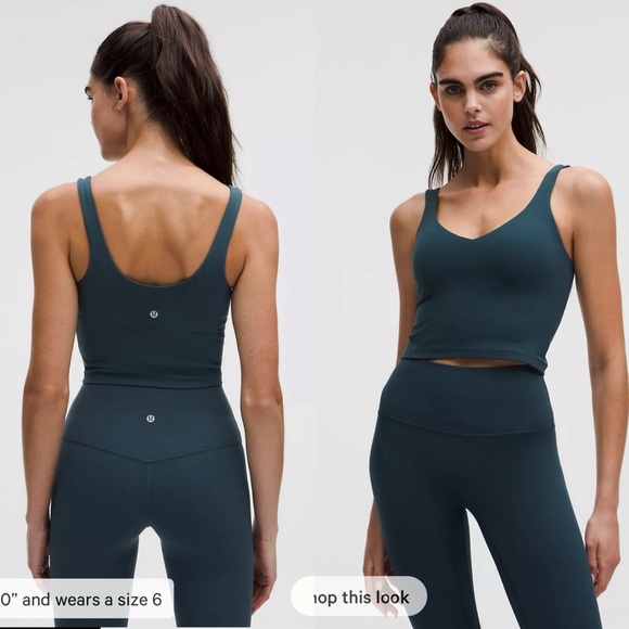 lululemon athletica Pants - NWT Lululemon Set: Align Tank & High Rise Leggings 25” Indochine Blue Size 6